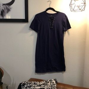 Navy Blue T-Shirt Dress